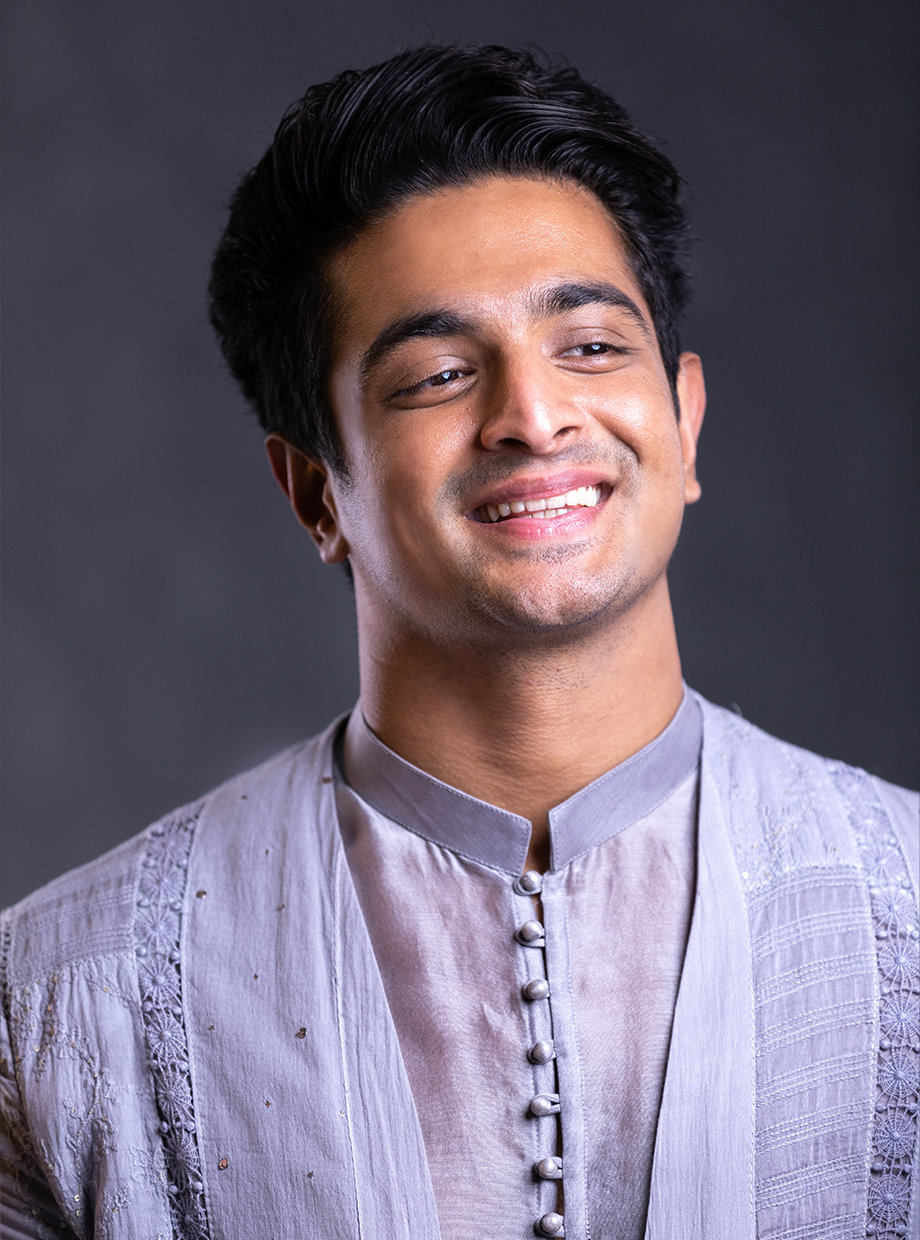 DOVE GREY EMBROIDERED JACKET & CHANDERI KURTA SET My Store