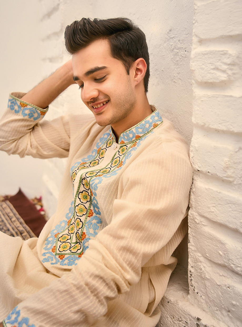 PINTUCK EMBEROIDERED KURTA My Store