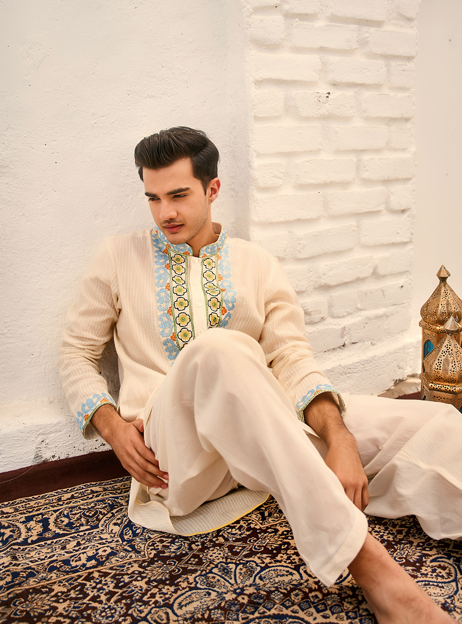 PINTUCK EMBEROIDERED KURTA My Store