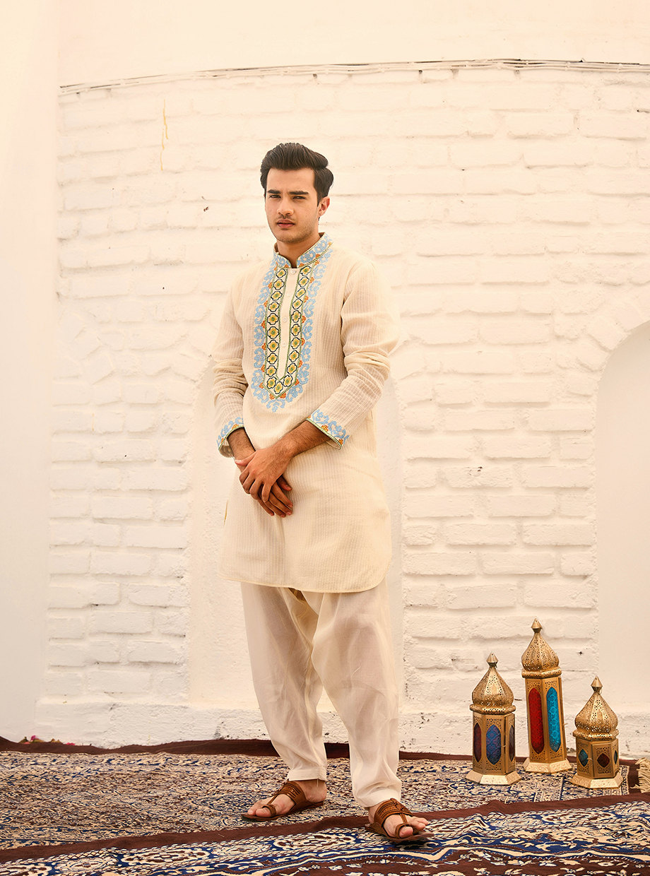 PINTUCK EMBEROIDERED KURTA My Store